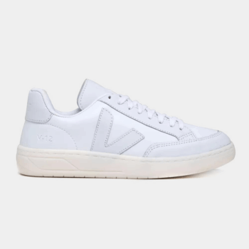 TÊNIS VERT V-12 COURO EXTRA BRANCO BRANCO