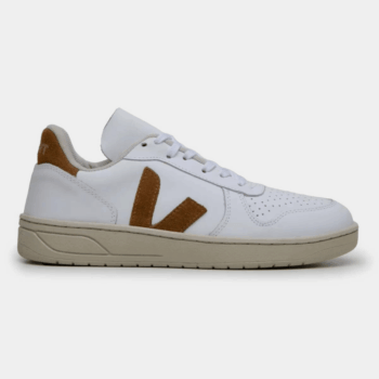 TÊNIS VERT V-10 COURO EXTRA BRANCO CAMEL